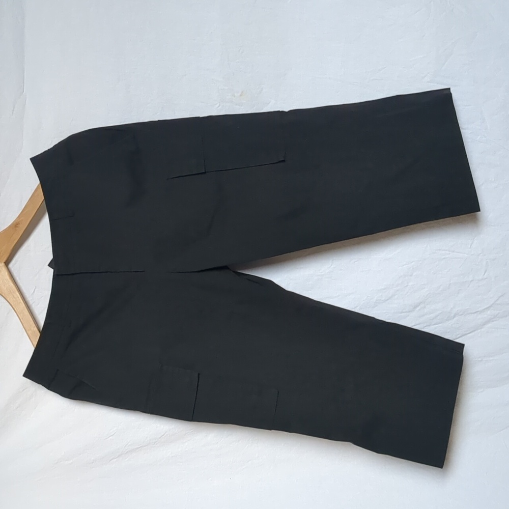 Club Monaco capris black cargo wide leg 6